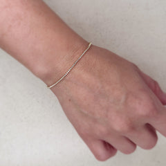 Gold 1.2mm CZ Tennis Bracelet