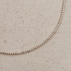 Gold 1.2mm CZ Tennis Bracelet