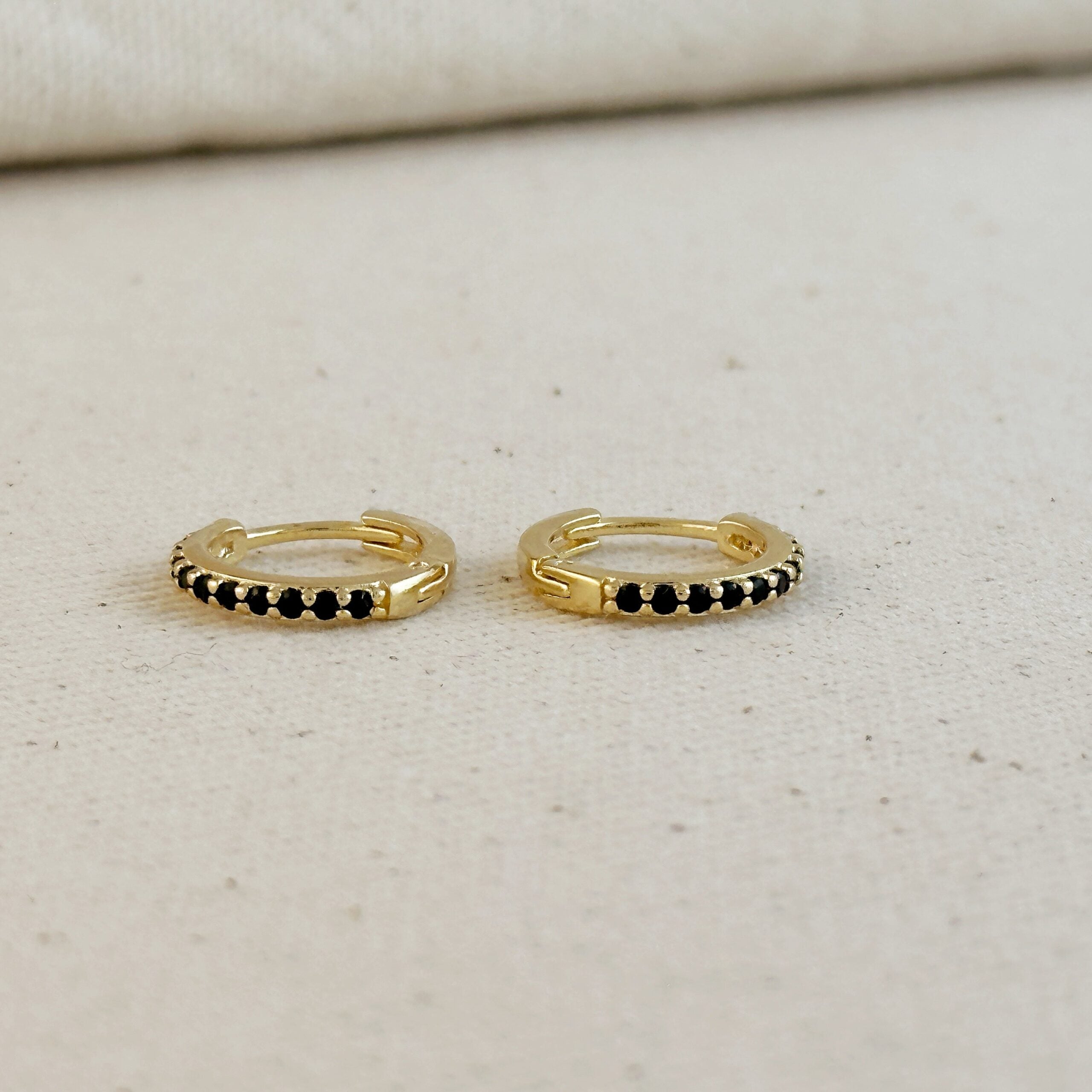 Annie Gold Colored CZ Hoop Earrings