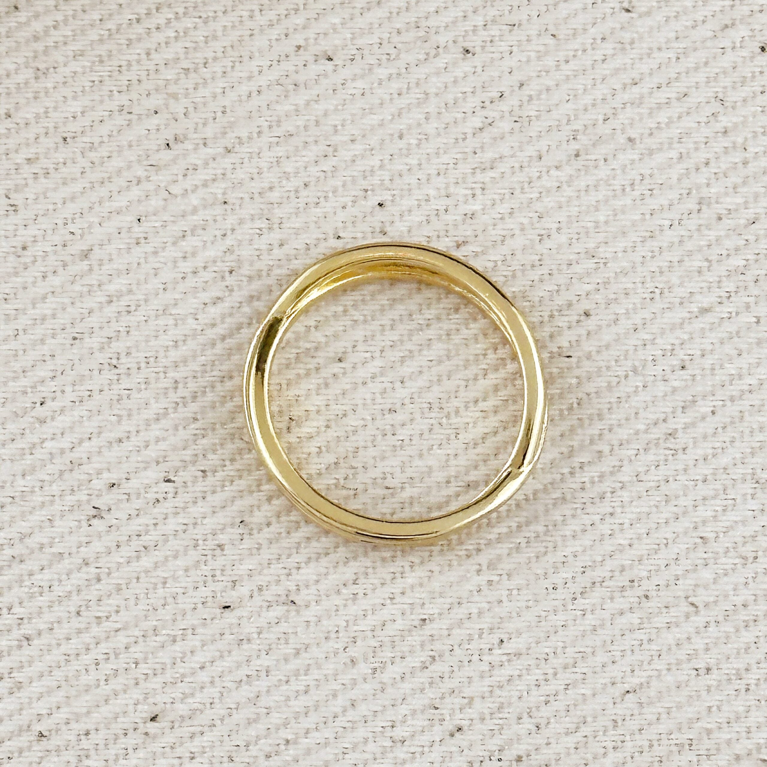 Gold X Ring