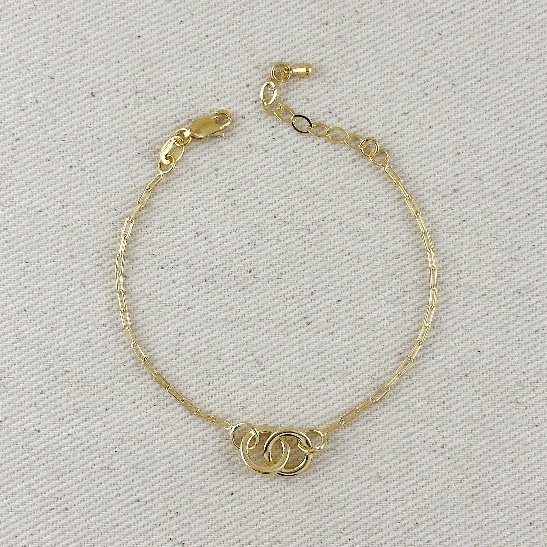 Gold Linked Bracelet