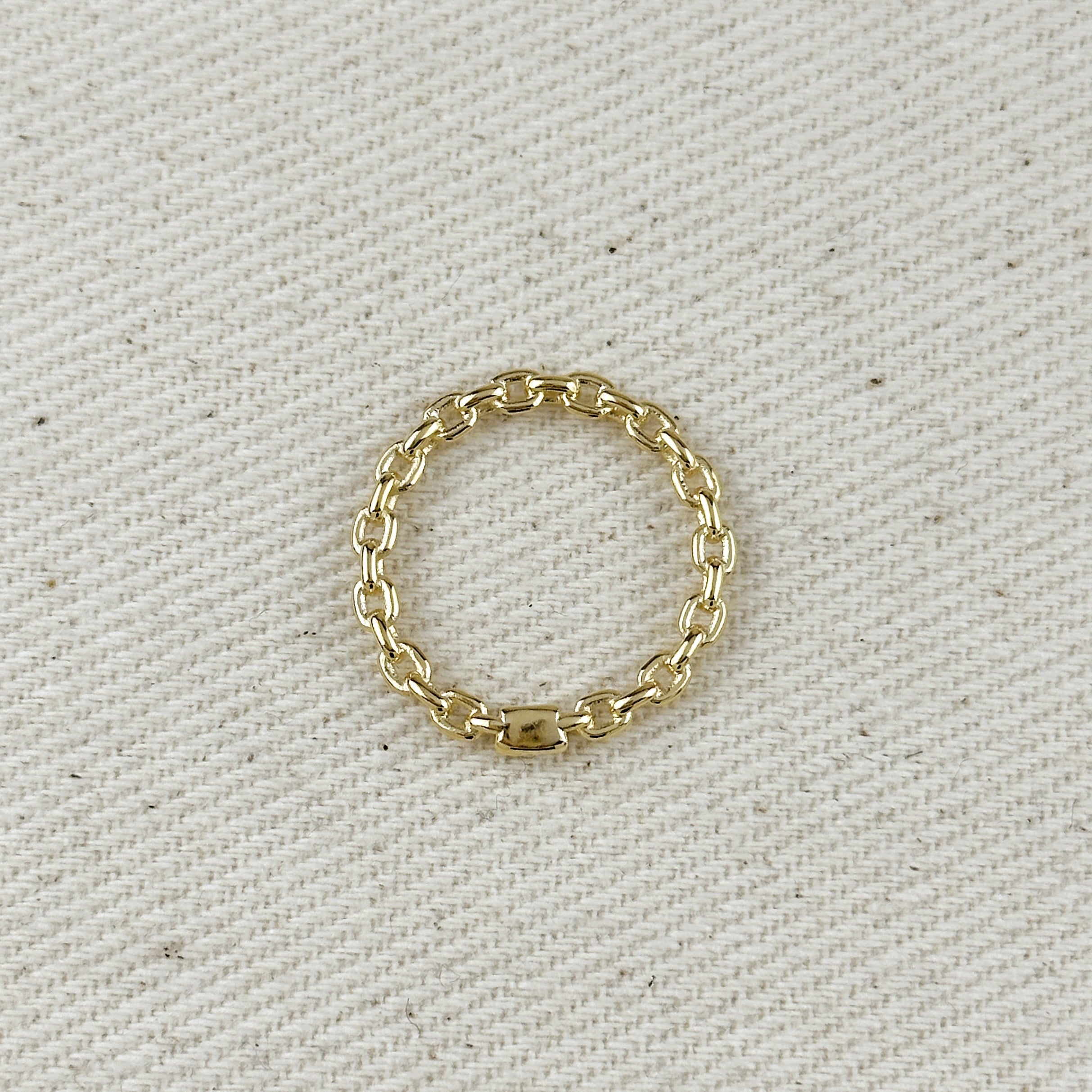 Gold Crafted Chain Ring