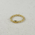 Gold Crafted Chain Ring