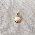 Mini Diamond GF Circle Love Charm with CZ