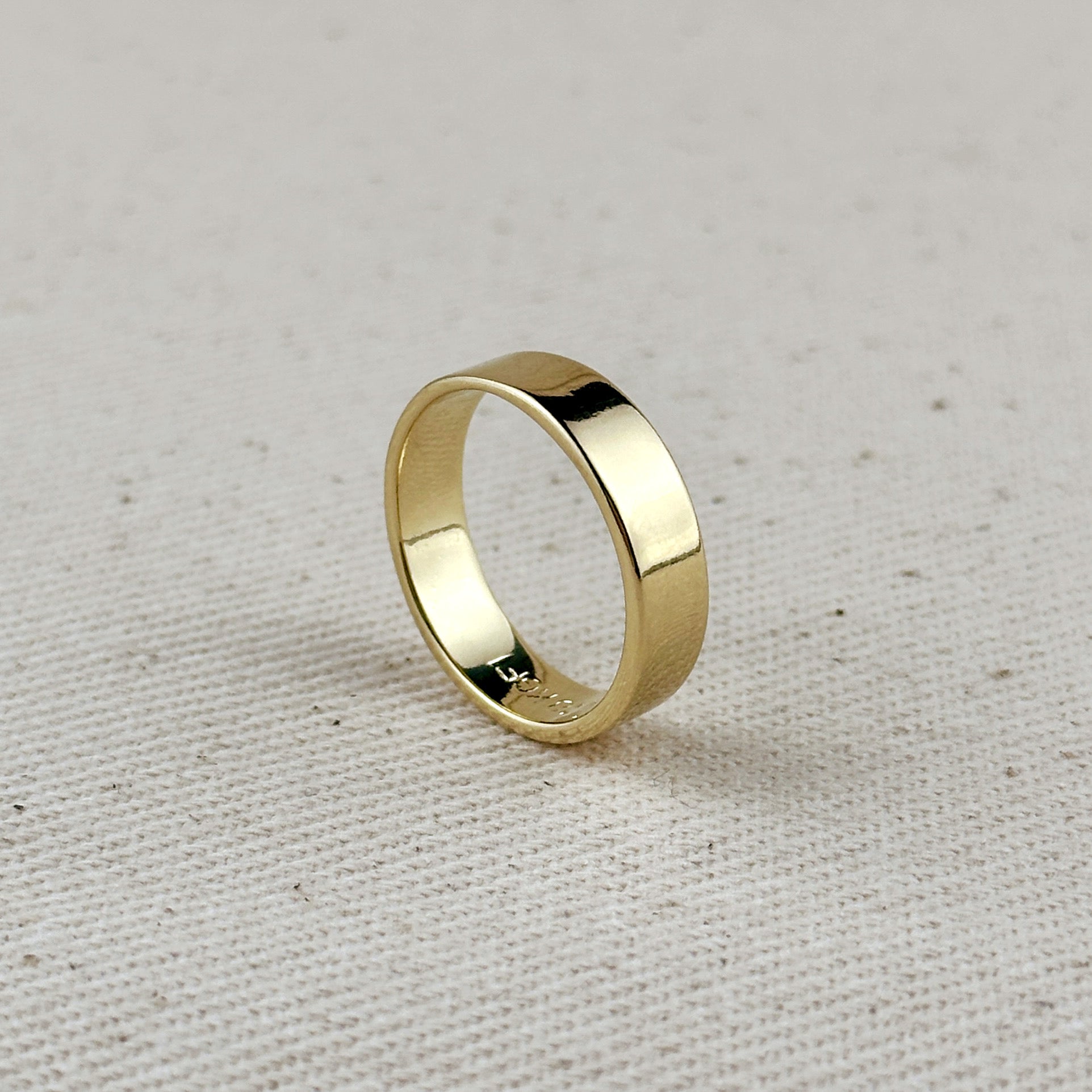 Gold Flat Band Ring