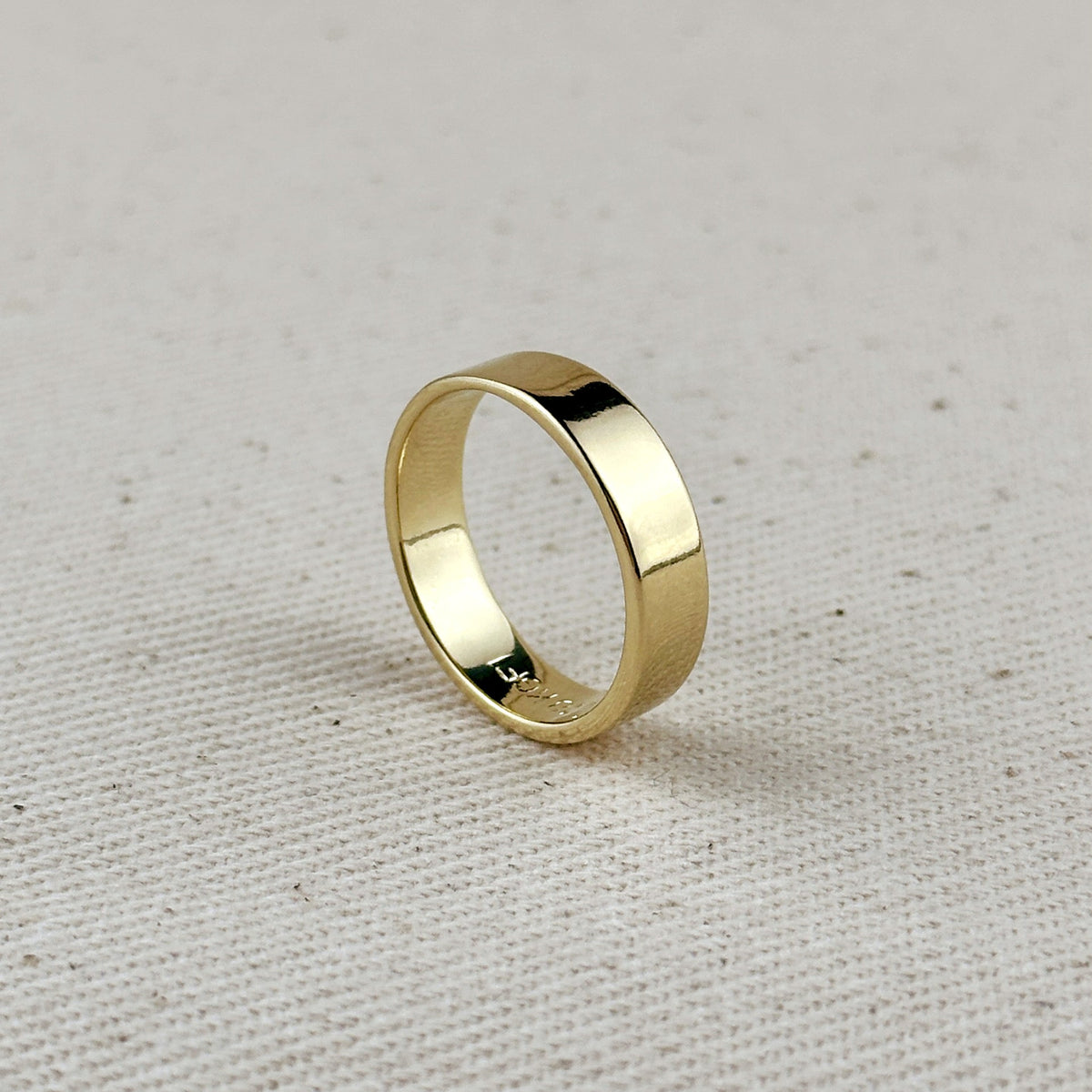 Gold Flat Band Ring