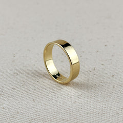Gold Flat Band Ring