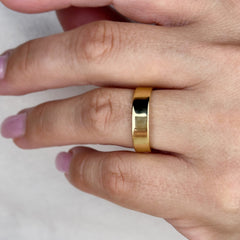 Gold Flat Band Ring