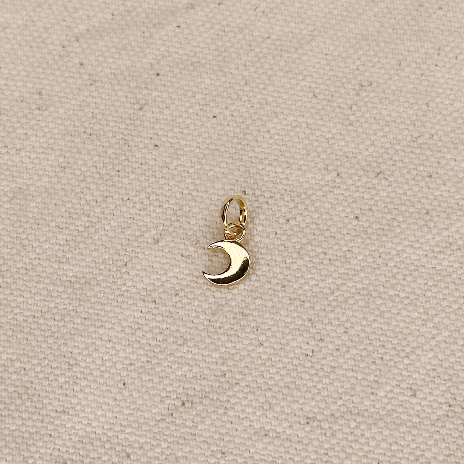 Gold Mini Crescent Moon Charm