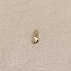 Gold Mini Crescent Moon Charm