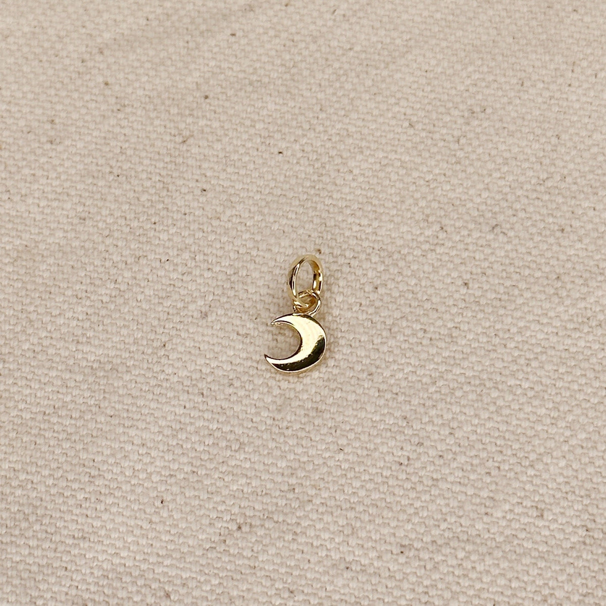 Gold Mini Crescent Moon Charm