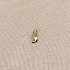 Gold Mini Crescent Moon Charm