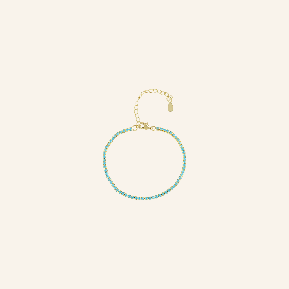Carlee Turquoise Tennis Bracelet