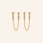 Cassie Double Piercing CZ Chain