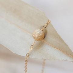 Gold Stardust Bead Necklace