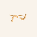 Dotted Arc Stud Earrings