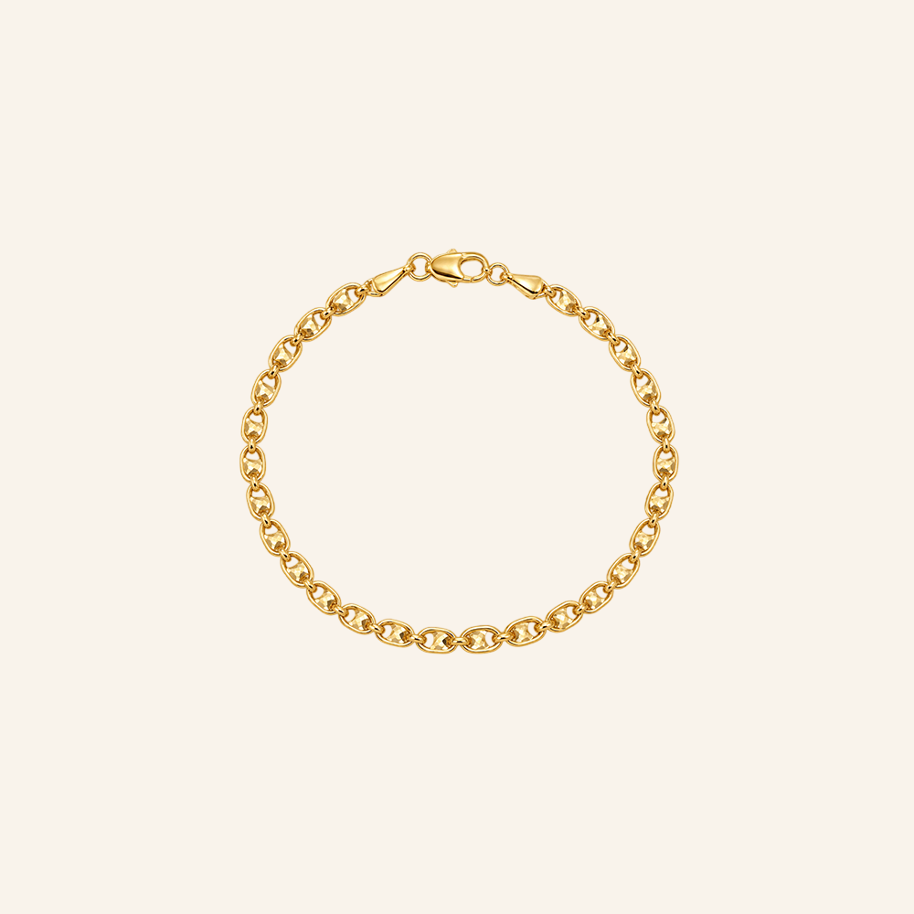 Fancy Mariner 18k Gold Filled Bracelet