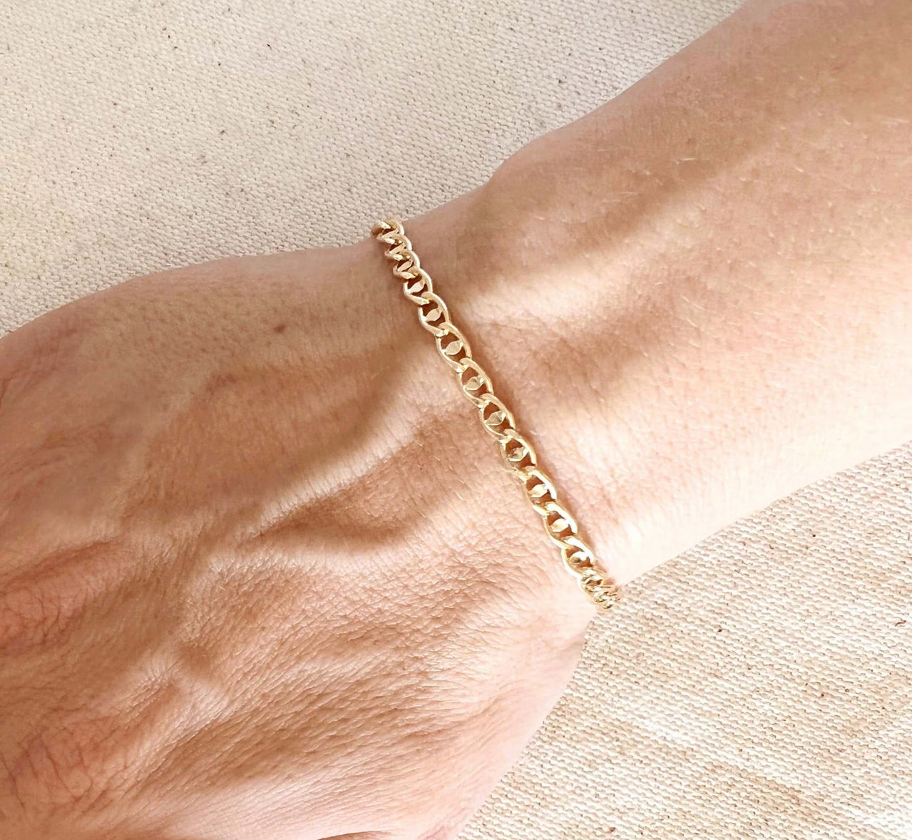 Fancy Mariner 18k Gold Filled Bracelet