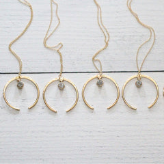 Gold Fete Necklace, Size 18 in.