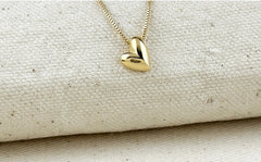 8k Gold Filled Uneven Heart Necklace