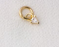 Mini CZ Triangle  Charm