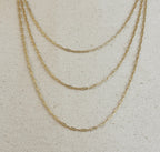 18k Gold Filled Mini Paperclip Chain 20 in.
