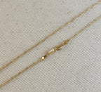 18k Gold Filled Mini Paperclip Chain 20 in.