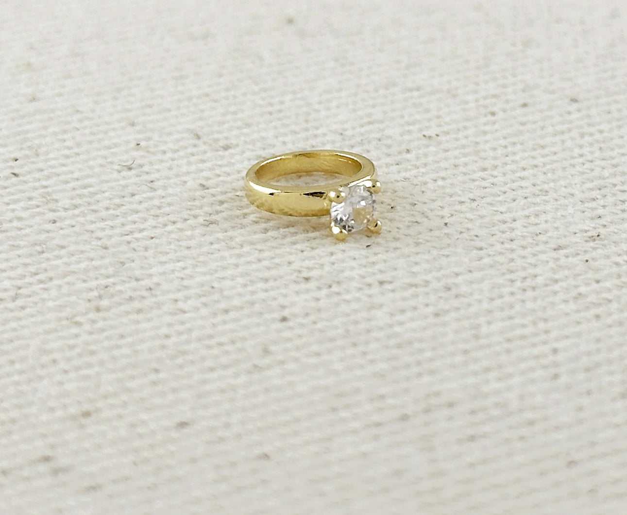 18k Gold Filled Mini Diamond Ring Charm