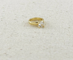 18k Gold Filled Mini Diamond Ring Charm