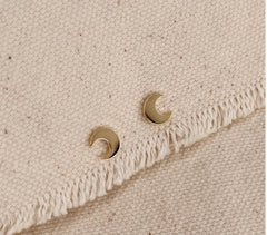 Mini Crescent Moon Stud Earrings