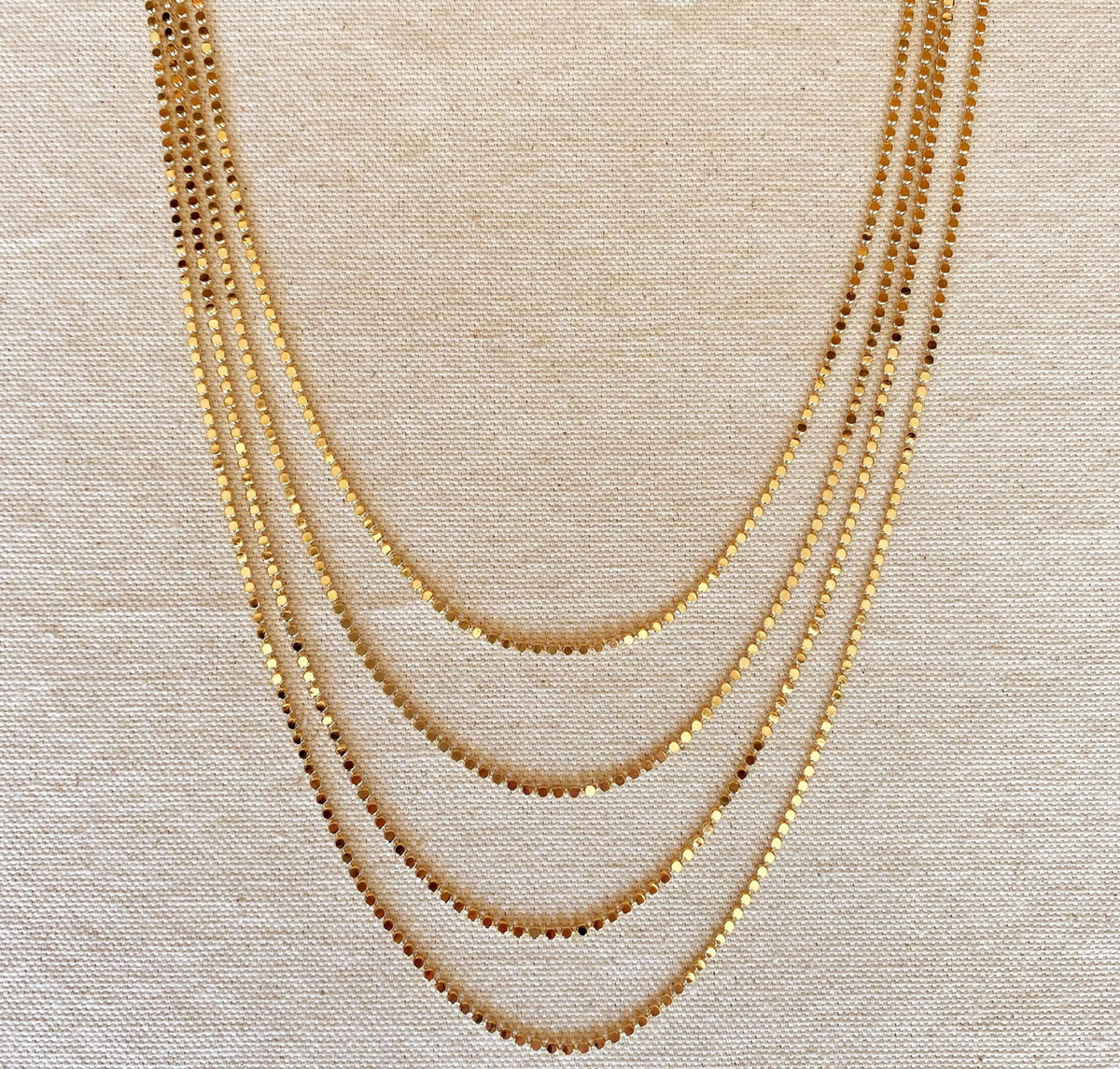 18k Gold Filled 2mm Dot Chain Necklace