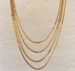 18k Gold Filled 2mm Dot Chain Necklace