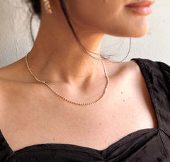 18k Gold Filled 2mm Dot Chain Necklace