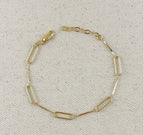 Paperclip & Straw Bracelet