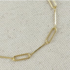 Paperclip & Straw Bracelet