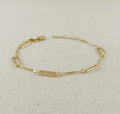 Paperclip & Straw Bracelet