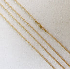 18k Gold Filled 2.5mm Cable Link Chain 18”