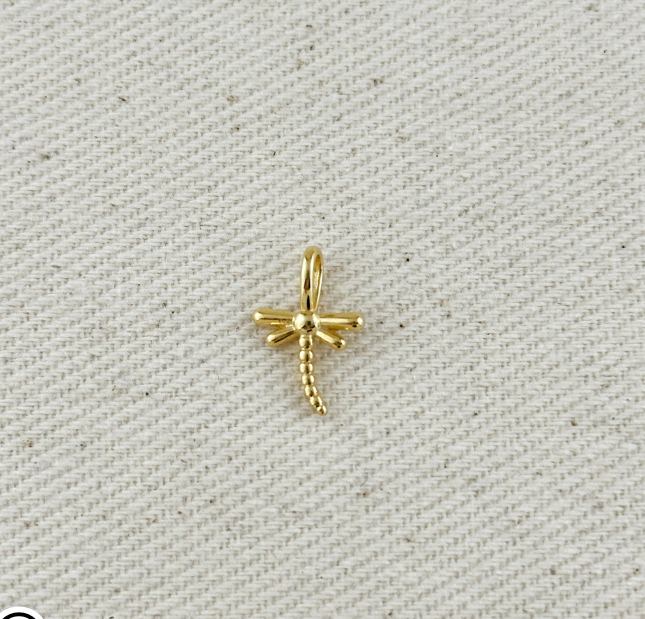 18k Gold Filled Dragonfly Charm