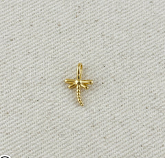 18k Gold Filled Dragonfly Charm