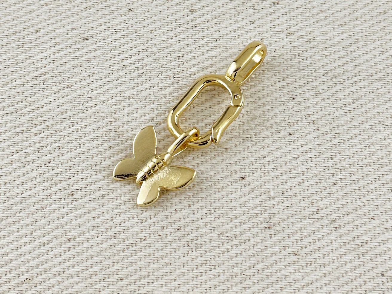 18k Gold Filled Butterfly Charm