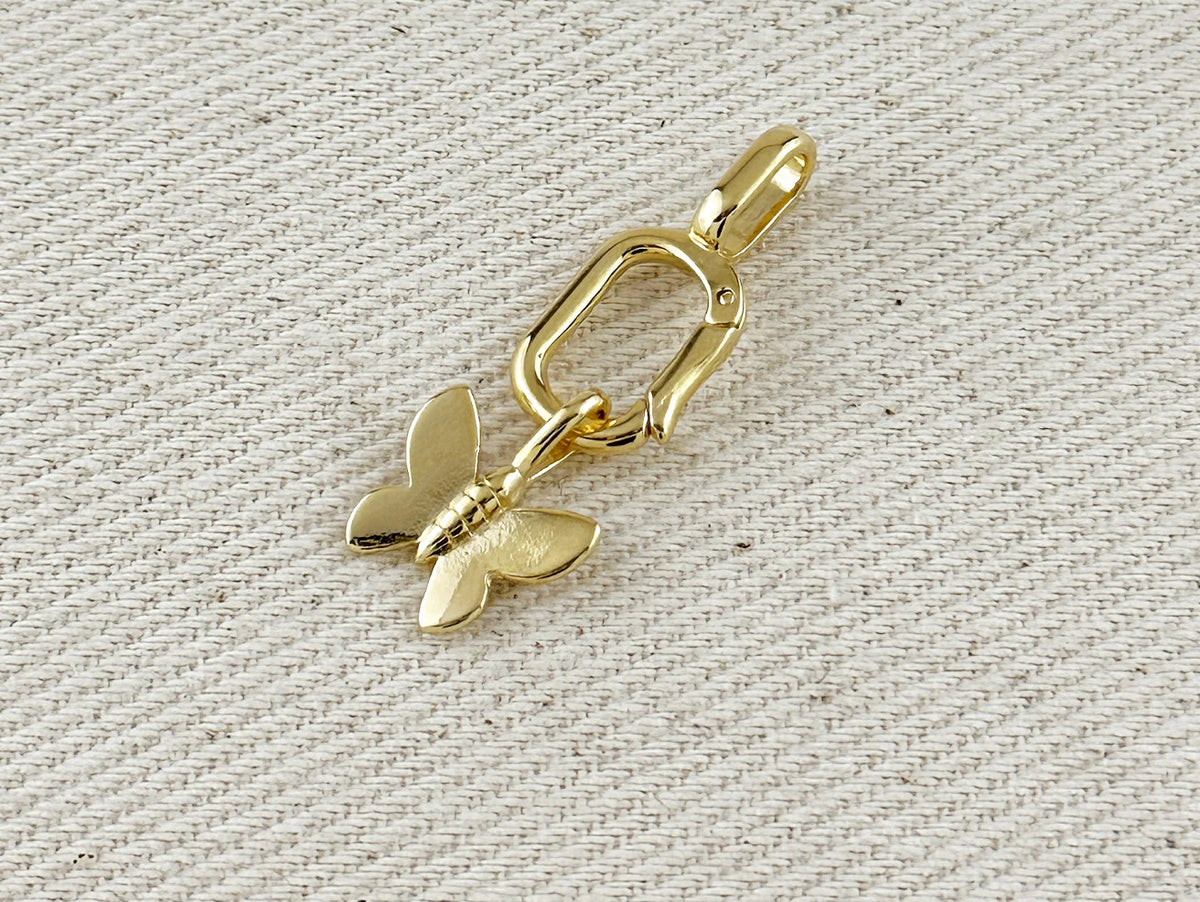 18k Gold Filled Butterfly Charm