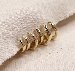 Polished Classic Clicker Hoop Earrings