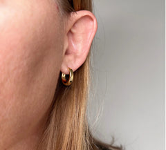 Polished Classic Clicker Hoop Earrings