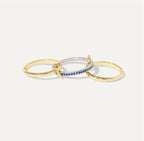Bellanca Spinner Ring - Sapphire Blue