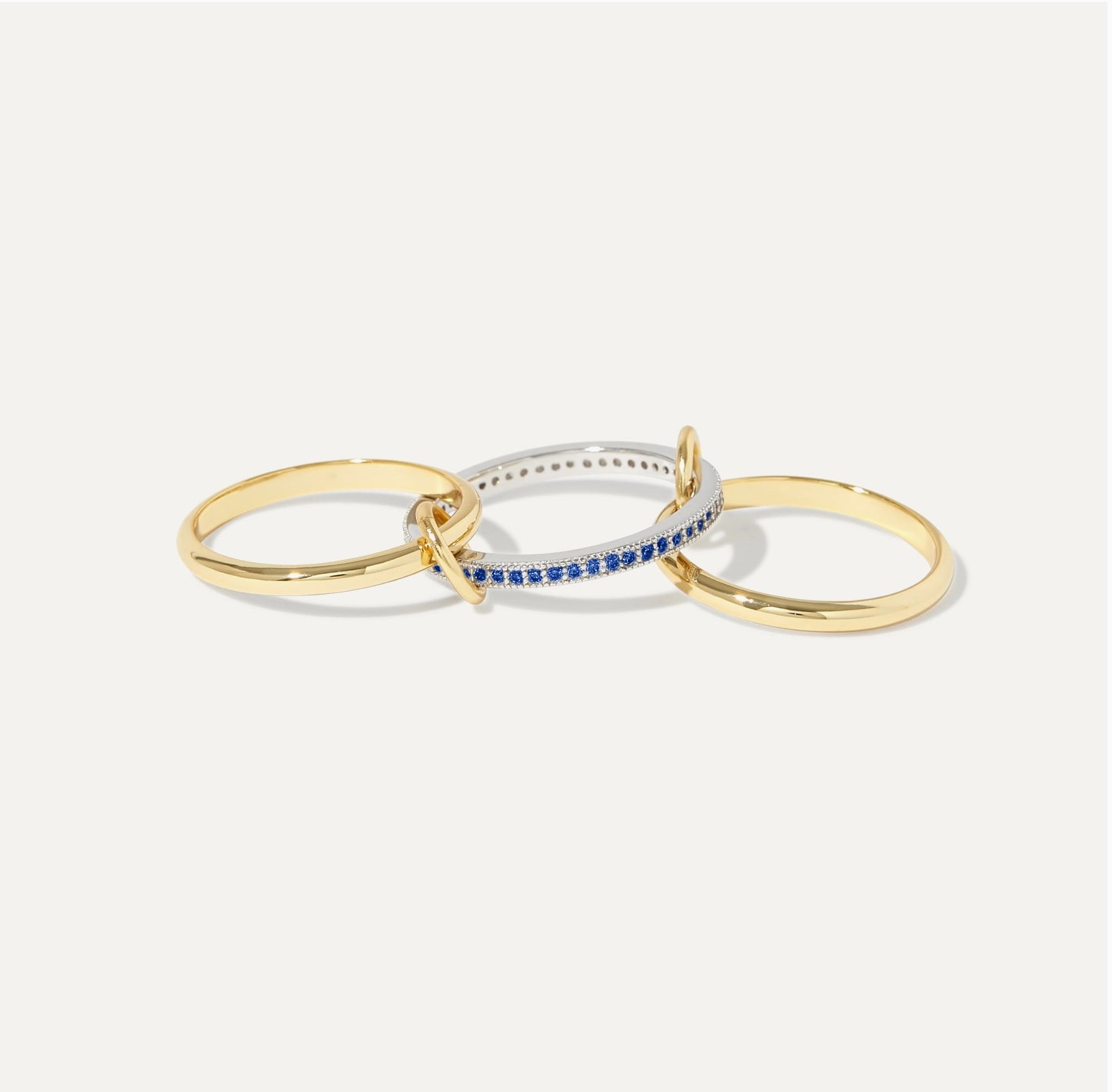 Bellanca Spinner Ring - Sapphire Blue