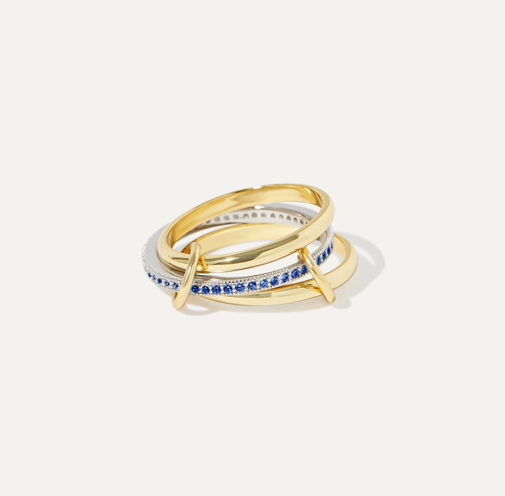 Bellanca Spinner Ring - Sapphire Blue