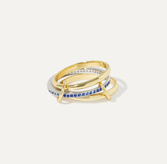 Bellanca Spinner Ring - Sapphire Blue