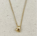 8k Gold Filled Uneven Heart Necklace