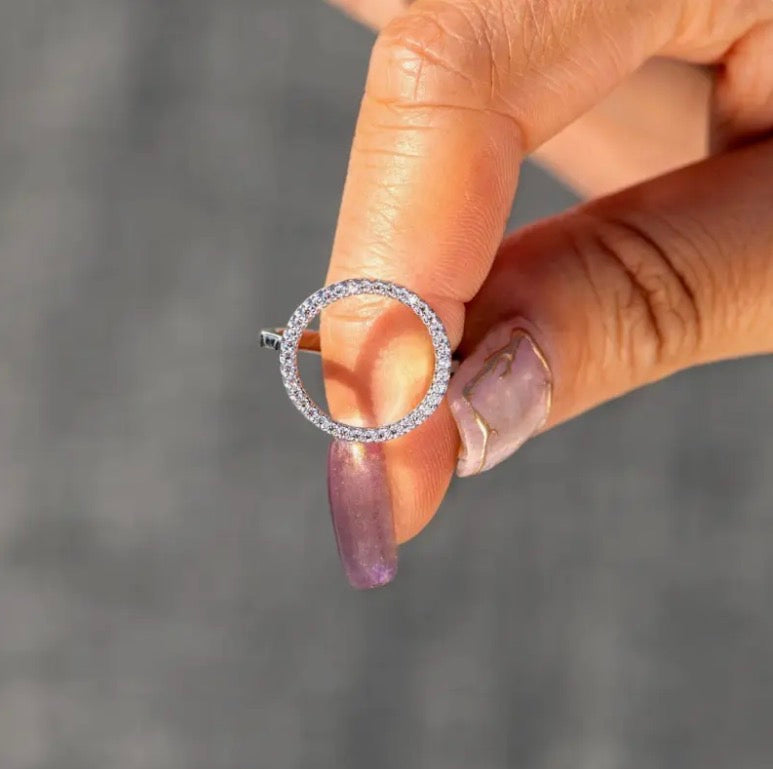 Open Arms Pave Ring