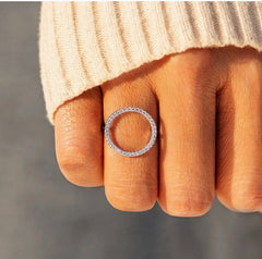 Open Arms Pave Ring